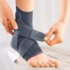 medi Levamed Active – Chevillère gauche | Argent | Taille III | Bandage de pied avec système de sangle de stabilisation