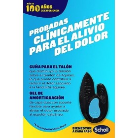 Scholl Scholl Lot de 2 semelles In-Balance pour soulager les douleurs du talon et de la cheville Taille L 42,5-45 110 g