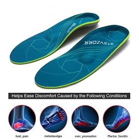 iFitna Semelles pour soutien de la voûte plantaire avec absorption des chocs et aide à soulager les douleurs du pied pour,fas