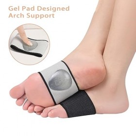 2 Paires Soutien de la Voûte Plantaire,Chaussettes Semelle Voute Plantaire pour Soulager la Douleur du Pied Plat Avec Coussin