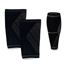 1 paire de protège-mollets de compression pour homme et femme pour la récupération sportive, attelle de tibia, médicale, spas