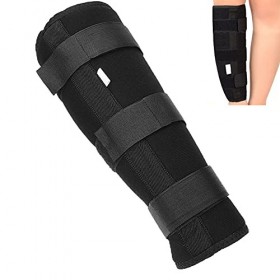 Attelle de Mollet Support Dattelle de Tibia Réglable Enveloppe de Jambe Inférieure Attelle de Stabilisateur Fixe pour Mollet