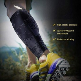 CHICIRIS Manchons de Mollet, Manchons de Compression de Mollet de Sport, Compression de Chaussettes, Attelle de Soutien du Mo