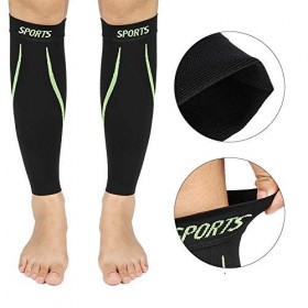 Filfeel Calf Brace Sleeve Shin for Running Cycling Voyage, récupération et soutien Exercice de compression, 3 tailles au choi