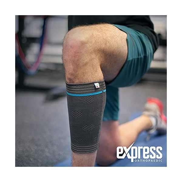 Express Orthopaedic® - Manchon de compression élastique tissé médical pour mollet - Bilatéral S - Tour du mollet : 30-34 cm 