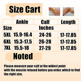 Bas de contention 20-30 mmHg pour œdème extra large au mollet, bas bariatrique, bout fermé 6XL 