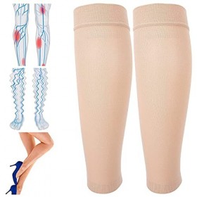 Agatige Manchon Compression Mollet, Manchon de Compression, Bas de Contention Femme Homme Soulage Lenflure des Varices Bas d