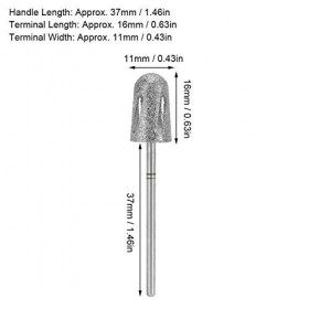 Foret à Ongles en Acier Inoxydable Pédicure Callosités des Pieds Ponçage Tête de Polissage pour Manucure Accessoires de Perce