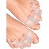 YogaMedic® Écarteur Orteil Pour Orteils se Chevauchant en Silicone Améliorée 6 pcs 0% BPA Taille Unique– Correcteur Hallux Va