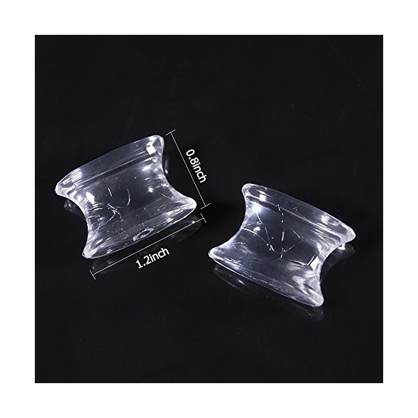 Sumiwish Séparateurs dorteils, Hallux Correcteur Orteils Correcteur pour Chevauchement Orteil, Oignon Soulagement des Douleu