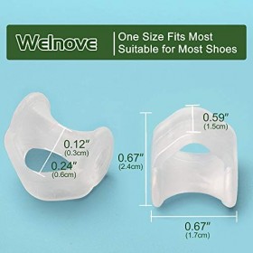 Welnove [12x] Séparateur dorteils en gel, écarteurs dorteils, petits coussinets dorteils, petits manchons dorteils pour é