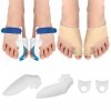 MengH-SHOP Correcteur DOrteils Orthèse Hallux Valgus Séparateurs et Gel Traiter la Douleur Sous le Pied dans la Jointure Du 