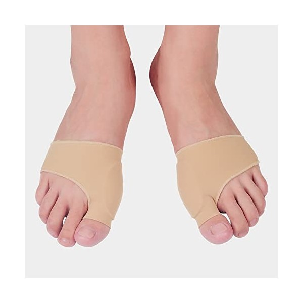 1 paire de manchons de soulagement doignon avec coussinet en gel pour hallux valgus, soins des pieds diabétiques pour homme 