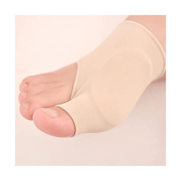 1 paire de manchons de soulagement doignon avec coussinet en gel pour hallux valgus, soins des pieds diabétiques pour homme 