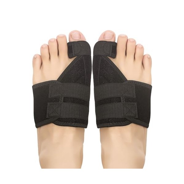 AOOTUERL 2 Pcs Orthèse Hallux Valgus avec Coussinet de Gel,Redresseur dorteils Pour Hommes et Femmes, Soulagement de Douleur