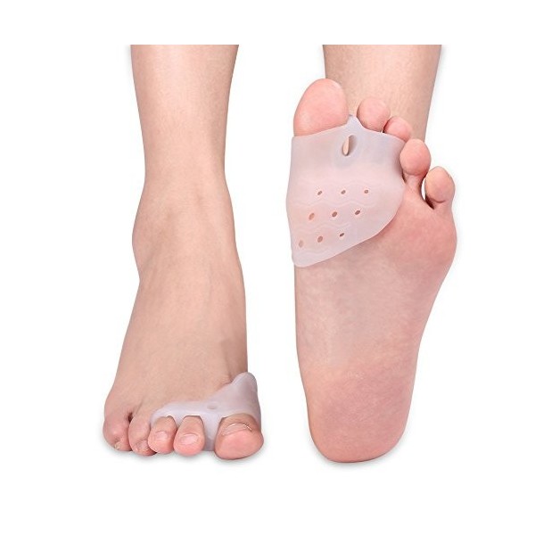 1 paire dattelles dorteils en silicone pour correction de lhallux valgus et de la douleur et de la relaxation