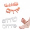 Lot de 4 paires de séparateurs dorteils en silicone pour correction dhallux valgus