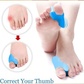 Séparateur Orteils Silicone, Hallux Valgus Correcteur, 4 Paires Écarteur Orteil Pour Orteils se Chevauchant en Silicone Améli