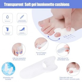 DYKOOK Lot de 6 coussinets correcteurs doignon en gel souple pour prévenir les callosités, les ampoules, le soulagement de l