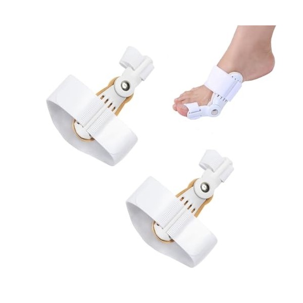 Fenglin-joy 2 pièces Hallux Valgus Correction Set,Attelle de correction de lhallux valgus,pour gros orteils,correction de l