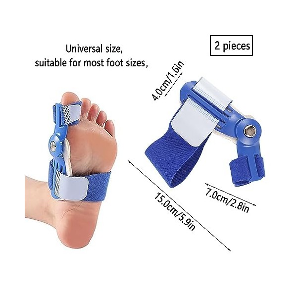 LONGHAO 2 pcs Hallux Valgus Corrector,Correction Hallux Valgus,Correcteur pour Hallux Valgus,Correcteur dOrteil,Aider à Soul