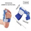 LONGHAO 2 pcs Hallux Valgus Corrector,Correction Hallux Valgus,Correcteur pour Hallux Valgus,Correcteur dOrteil,Aider à Soul