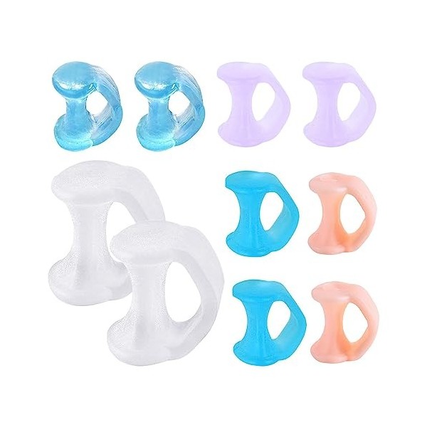 Divono Lot de 5 paires/10 séparateurs dorteils de protection pour hallux valgus pour orteils en marteau, hallux valgus, oign