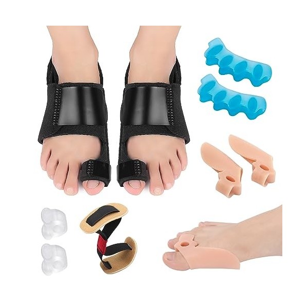 9Pcs Bunion Correcteur Pour Hommes Et Femmes, Correcteur De Gros Orteil Bunion Splint, Correcteur dAngle De Faisceau Bunion,