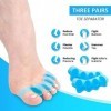 Séparateurs Dorteils,Separateur Orteil Hallux Valgus,3 Pair Ecarteur Orteil,Orteil Orthese,Toe Valgus Correction,Silicone Éc