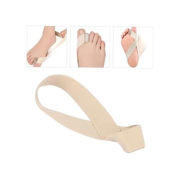 Hallux Valgus Corrector & Bunion Toe Separator - Effective Elastic Belt for Overlapping Toes Comfortable Soft Brace for Bunio