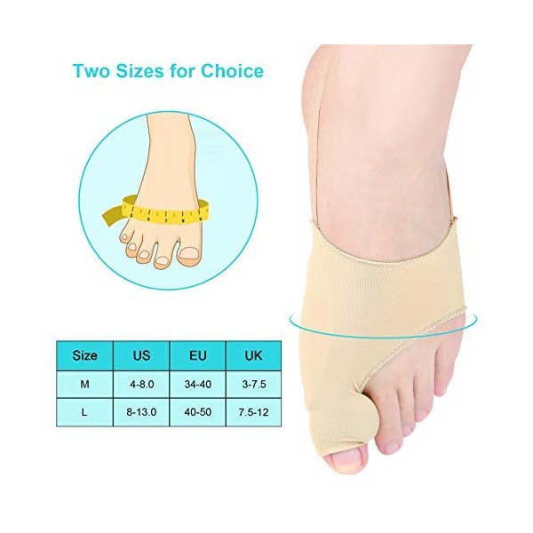 Correcteur doignons, séparateur dorteils en matériau élastique Hallux Valgus pour empêcher laggravation de lhallux valgus