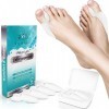 PURAVA [6x Écarteur dOrteil pour Hallux Valgus - Hallux Valgus Correcteur avec Boîte de Transport Hygiénique - Écar-teurs Do