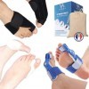 HALLUX VALGUS Oignon/Bunion : Kit Complet 3 paires mixtes Jour et Nuit, Orthèse, Attelle et Protection Pied anti-ampoule en