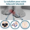 HALLUX VALGUS Oignon/Bunion : Kit Complet 3 paires mixtes Jour et Nuit, Orthèse, Attelle et Protection Pied anti-ampoule en