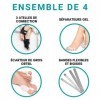 TECH THERAPEUTICS Ensemble de Hallux Valgus Orthèse Corrective - Séparateur dOrteil pour Femme et Homme en Silicone - Bunion