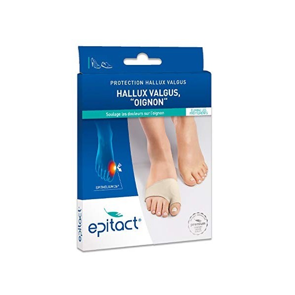 EPITACT - Protection Hallux Valgus - Soulage les Douleurs sur Oignons des Pieds - Taille S 36/38