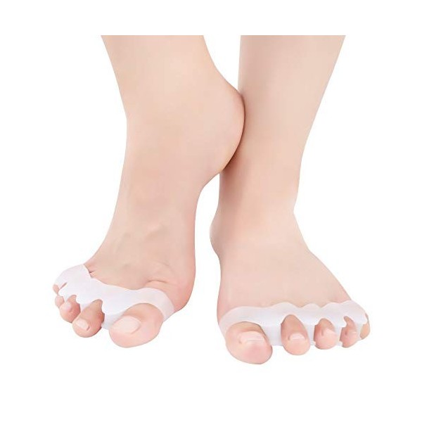 Séparateur dorteils, correcteur dhallux valgus, aide pour les oignons, les orteils en marteau, les orteils incurvés et les 