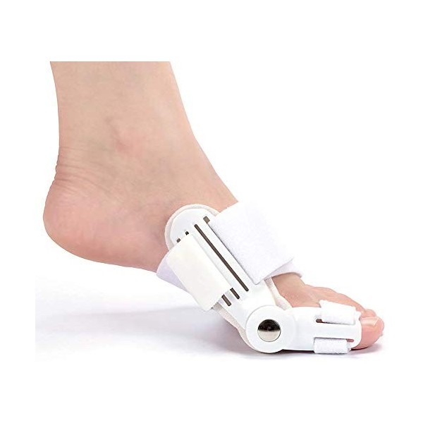 Correcteur doignons 2 pièces Pad Coussinets dattelle orthopédique Hallux Valgus Séparateur dorteils Big Bunion - Réglabl