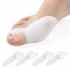 ACWOO Hallux Valgus Correcteur, 4Pcs Orthèses Pour Hallux Valgus, Séparateur dOrteils en Silicone, Correcteur dOrteils, Eca