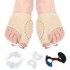 yummici Correcteur Pour Hallux Valgus - Hallux Valgus Correcteur Avec Gel Souple Séparateurs d‘Orteils Correcteur d‘Oignon Or