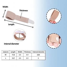 Lot de 10 bandages pour attelle dorteil en marteau, correcteur dorteil en marteau, séparateur dorteil, attelle dorteil, b