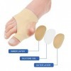 Haofy Attelle Hallux Valgus, 1 Paire de Correcteur Hallux Valgus Nuit Protection Oignon Pour Epitact Hallux Valgus Soulagemen