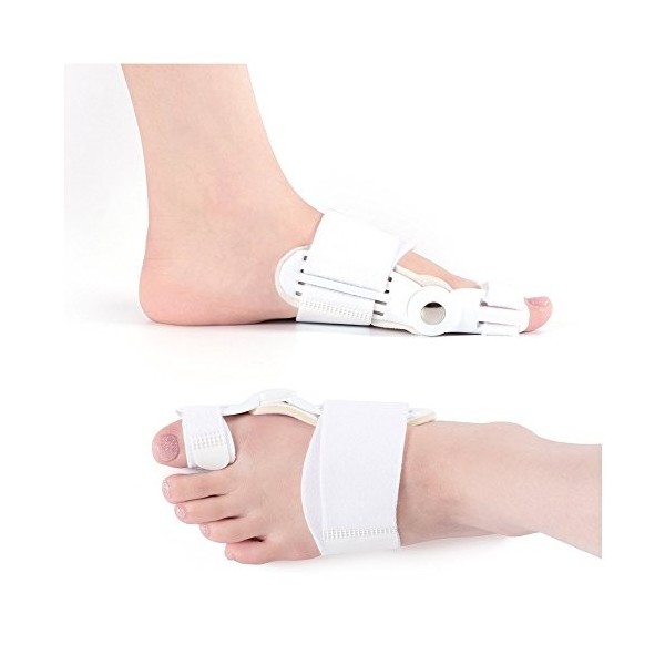 2pcs soulagement dorthographe doignon de séparateurs orthopédiques - tampons correcteur doignon Hallux Valgus - séparateur