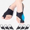 Eurtes Lot de 6 écarteurs dorteils hallux valgus - Avec protection des oignons - Correction de bunion - Bandage chaussettes 