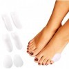 Bunionette Corrector Pads, 3 Pair Soft Gel Little Toe Bunion Corrector Protector, Toe Separators Hammer Toe Straightener Pink