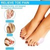 Bunionette Corrector Pads, 3 Pair Soft Gel Little Toe Bunion Corrector Protector, Toe Separators Hammer Toe Straightener Pink