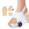 Correcteur Doignon Redresseur Orthopédique du Gros Orteil pour le Soulagement des Oignons Correcteur Hallux Valgus Ajustable