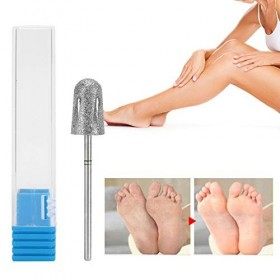 Embout de cône de pédicure en diamant, foret à ongles en acier inoxydable pour pieds de pédicure, tête de polissage de ponçag