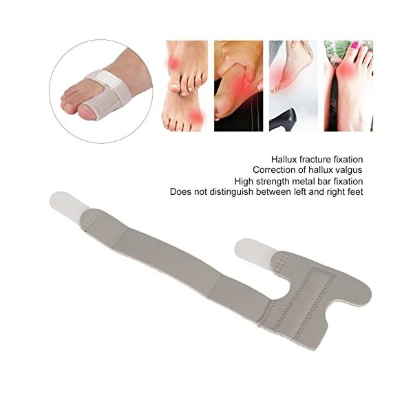 Attelle Dorteil, 1 Orthèse de Fracture Dorteil Portable Respirant Réglable Soulagement de la Douleur Fracture Récupération 