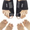 Orthese hallux valgus corrective nuir et jour . 4x Séparateur d ́orteil en silicone/Ecarteur dorteil pour chaussures jour 